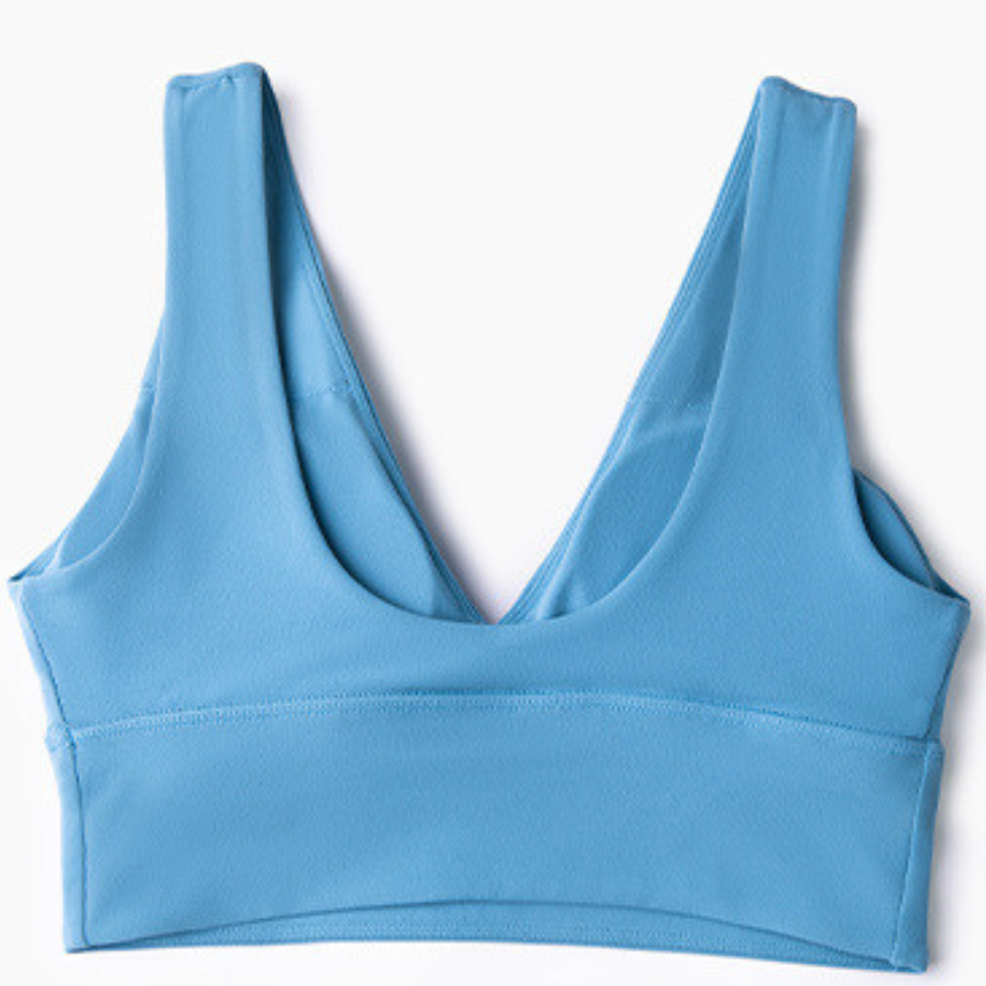 SBHPWX1616- Summer wide shoulder strap yoga bra, feminine and comfortable V-neck sports vest