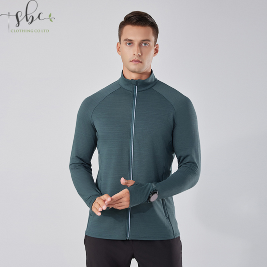 SBCX24302-Sports breathable training warm long-sleeved outdoor stand collar jacket